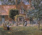 Melchers, Gari Julius The Unpretentious Garden oil painting artist